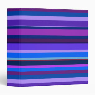Blue and purple horizontal stripes binder