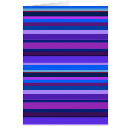 Blue and purple horizontal stripes cards (Front)