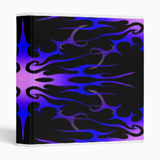 Blue and Purple Hot Rod Flames Binder