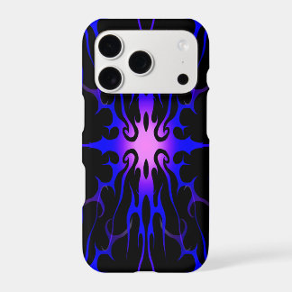 Blue and Purple Hot Rod Flames iPhone 17 Pro Case