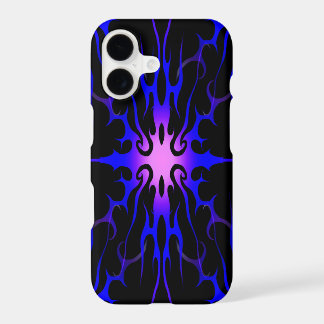 Blue and Purple Hot Rod Flames iPhone 17 Case