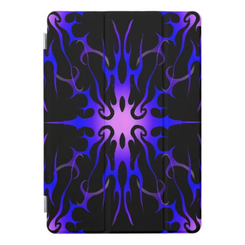 Blue and Purple Hot Rod Flames iPad Pro Cover