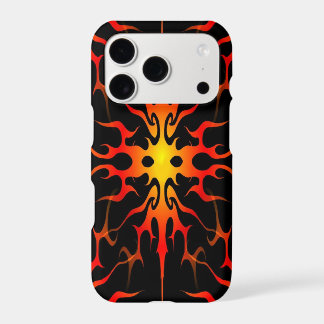 Blue and Purple Hot Rod Flames iPhone 17 Pro Case