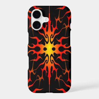 Blue and Purple Hot Rod Flames iPhone 17 Case