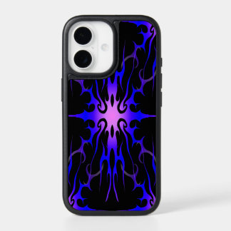 Blue and Purple Hot Rod Flames iPhone 17 Case