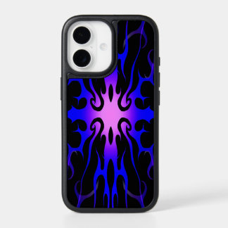 Blue and Purple Hot Rod Flames iPhone 17 Case