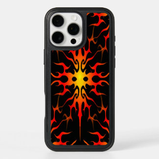 Blue and Purple Hot Rod Flames iPhone 16 Pro Max Case