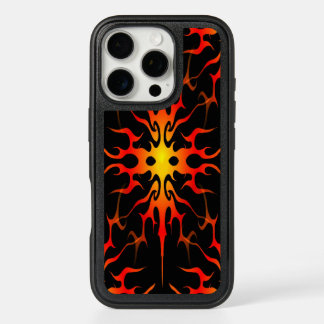 Blue and Purple Hot Rod Flames iPhone 16 Pro Case
