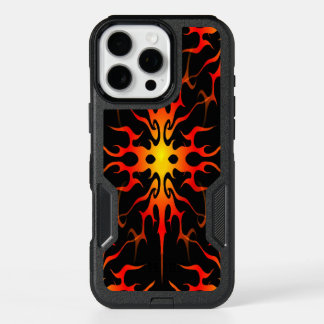 Blue and Purple Hot Rod Flames iPhone 16 Pro Max Case