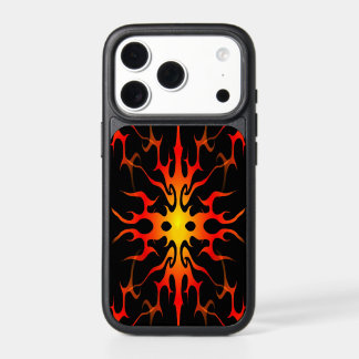 Blue and Purple Hot Rod Flames iPhone 17 Pro Case