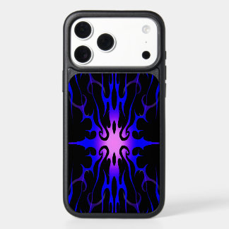 Blue and Purple Hot Rod Flames iPhone 17 Pro Max Case