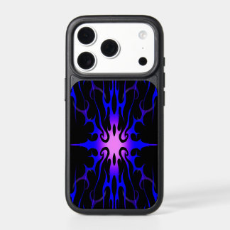 Blue and Purple Hot Rod Flames iPhone 17 Pro Case