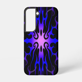 Blue and Purple Hot Rod Flames Samsung Galaxy S22 Case
