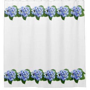 Blue and Purple Hydrangea Shower Curtain