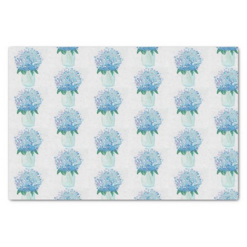 Blue and Purple Hydrangea Tissue Paper