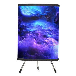 Blue And Purple in The Clouds Tripod Lamp