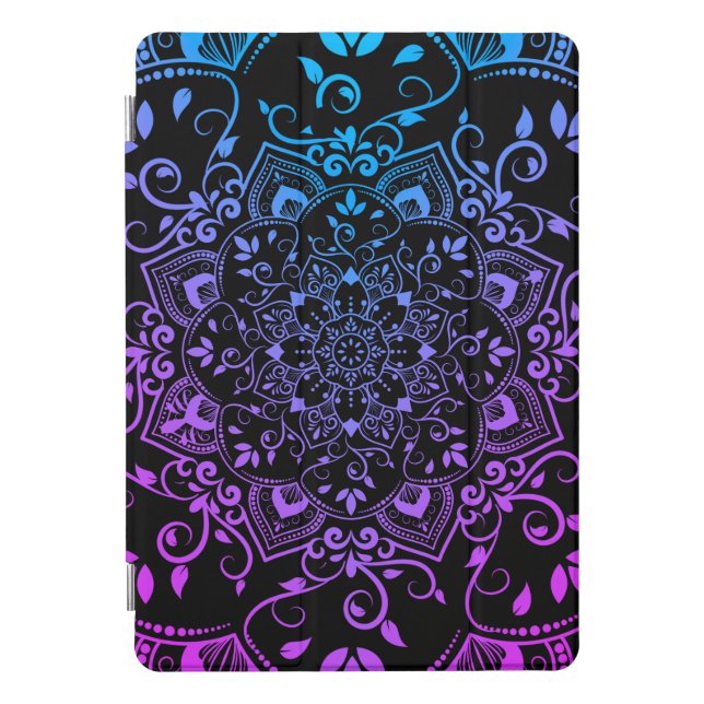 Blue and Purple Mandala iPad Pro Cover (Front)