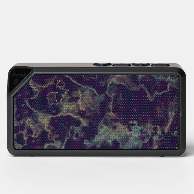 Blue and purple marble bluetooth speaker (Front)