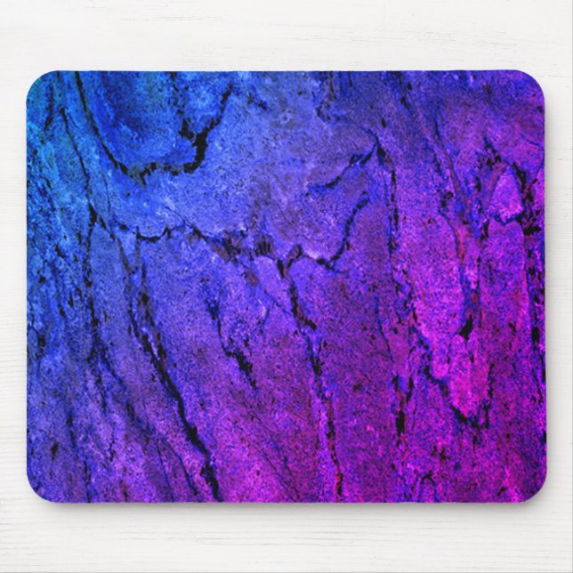 Blue and Purple Marble Design Mouse Pad (Front)