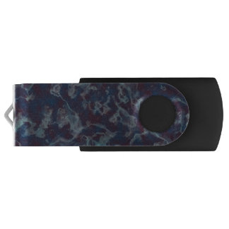 blue and purple marble flash drive