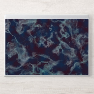 blue and purple marble HP laptop skin