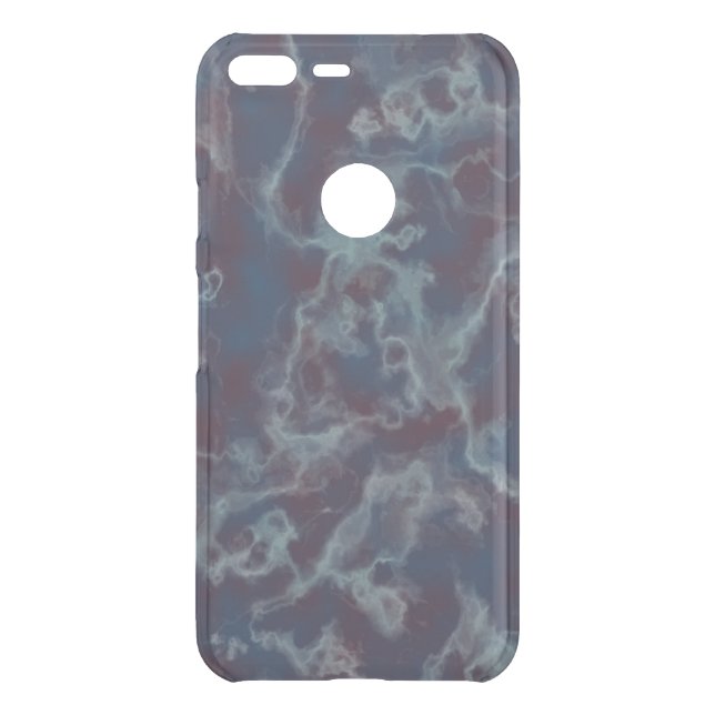 blue and purple marble uncommon google pixel XL case (Back)