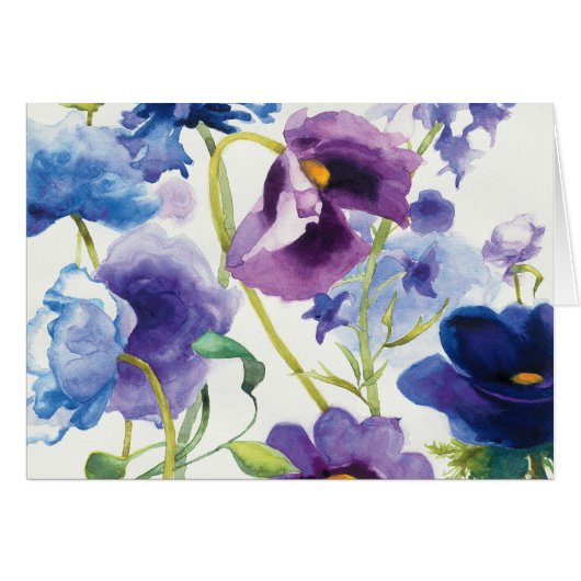 Blue and Purple Mixed Garden Cards (Front Horizontal)