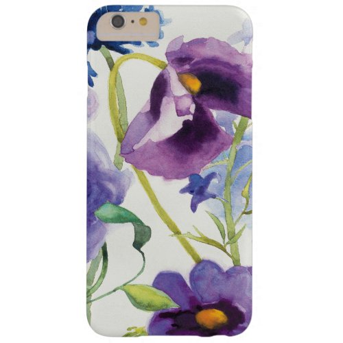 Blue and Purple Mixed Garden Barely There iPhone 6 Plus Case