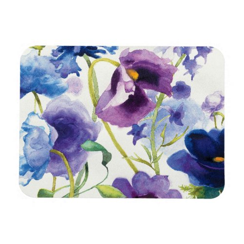 Blue and Purple Mixed Garden Magnet