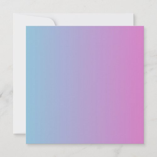 Blue and purple ombre colors gradient Invitation