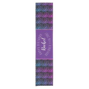 Blue and Purple Ombre Pebbled Glam Table Runner
