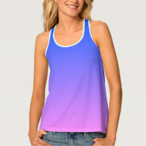 Blue and Purple Ombre Women's Tank Top