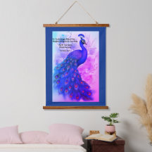 Blue and Purple Peacock