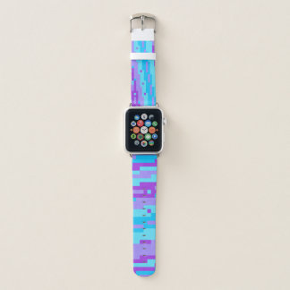 blue and purple pixels apple watch band