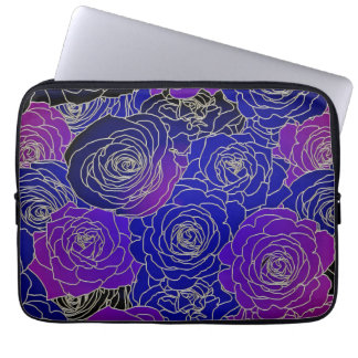 Blue And Purple Roses Laptop Sleeve