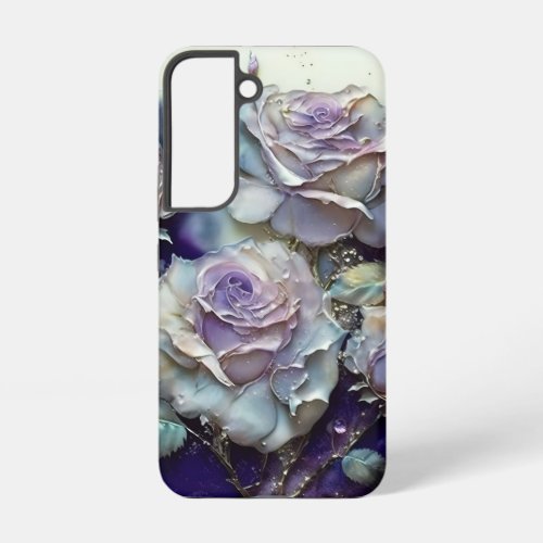 Blue and Purple Roses  Samsung Galaxy S22 Case
