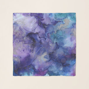 blue and purple scarf