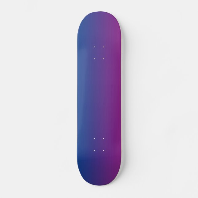 Blue And Purple Skateboard Deck (Front)