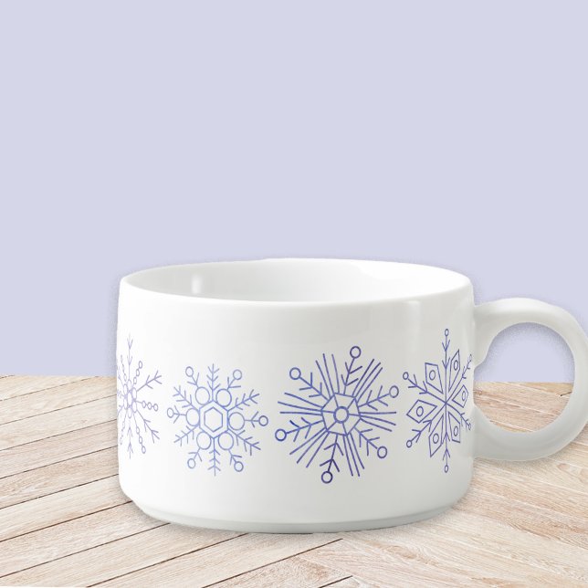 Blue and Purple Snowflake Bowl (Creator Uploaded)