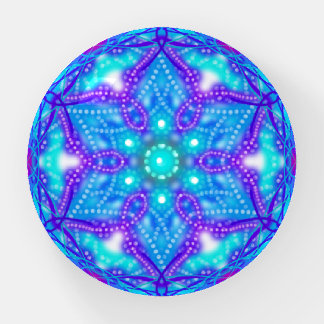Blue and Purple Snowflake Paperweight
