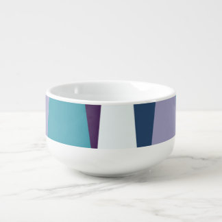 Blue and Purple Soup Mug