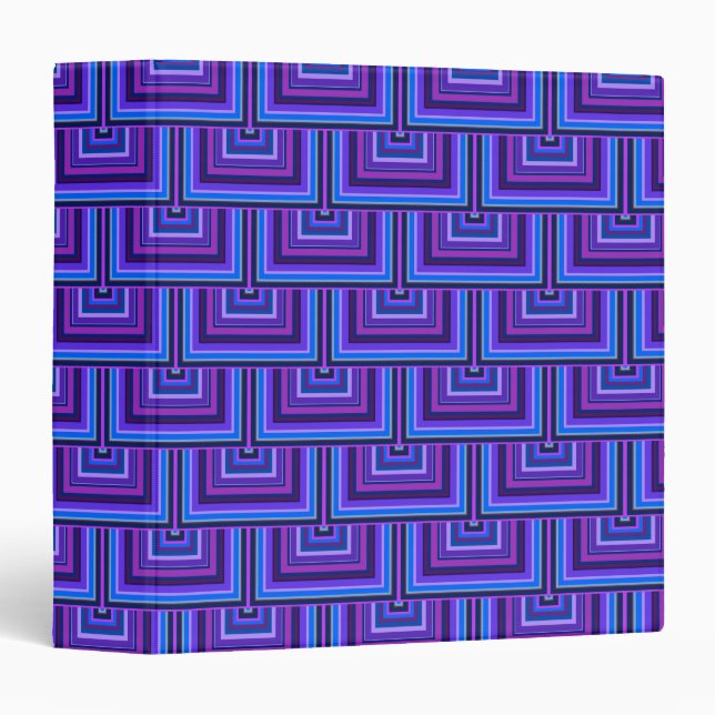 Blue and purple square scales binder (Front/Spine)