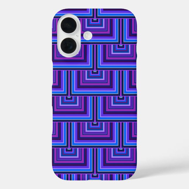 Blue and purple square scales Case-Mate iPhone case (Back)