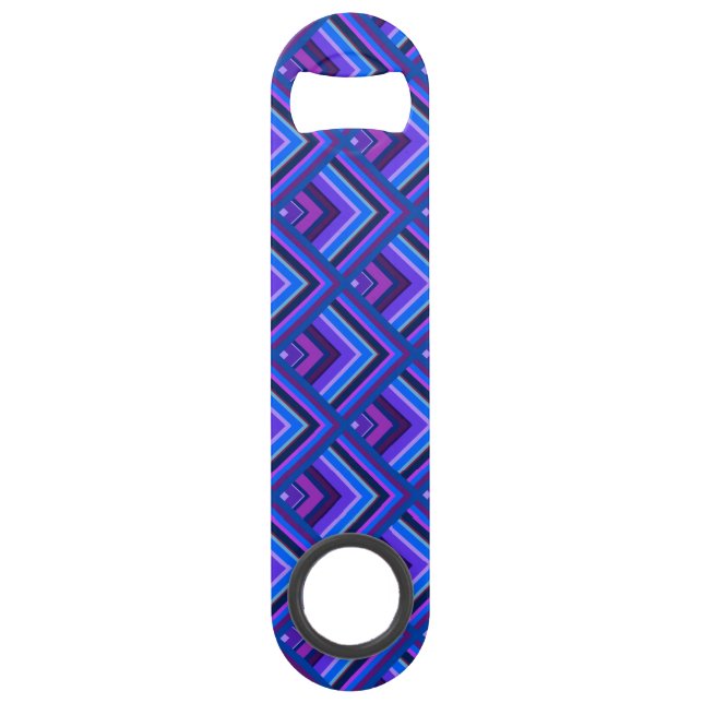 Blue and purple stripes scale pattern bar key (Front)