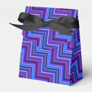 Blue and purple stripes stairs favor boxes
