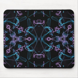Blue and Purple Triangle Mandala Mouse Pad