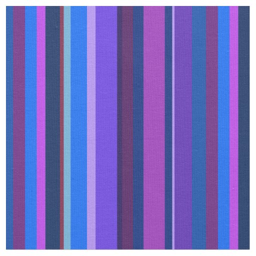 Blue and purple vertical stripes fabric