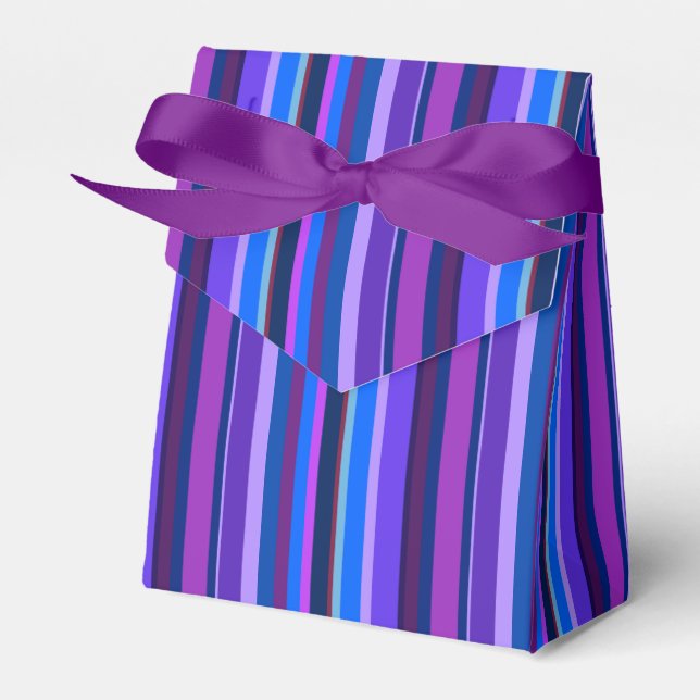 Blue and purple vertical stripes favor boxes (Front Side)