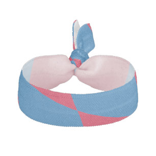 Blue and Red Bavaria Diamond Flag Pattern Elastic Hair Tie