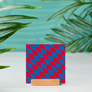 Blue and Red Bavaria Diamond Flag Pattern Holder